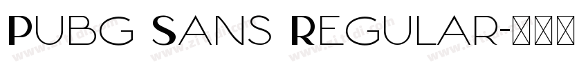 Pubg Sans Regular字体转换